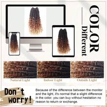 Göttinnen Box Braids Crochet-Haar, 14 Zoll Boho Box Braids Crochet-Haar, Bohemia Box Braids Crochet Braids, Box Braids mit lockigen Enden, unordentlich vorgeschlaufenes synthetisches lockiges Crochet-Haar für Frauen / 1B / 30/27