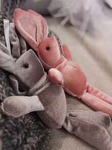 1入組快樂的復活節兔子動物禮物，迷你兔娃娃女孩禮物，甜美兔子禮品，適用於老師學生派對禮品 - 粉色 - 查看 6