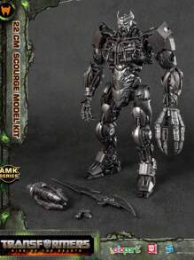 Kit de modelo de Scourge Transformers, de Rise of the Beasts, figura de acción de aproximadamente 22cm / 8.66 pulgadas de altura, no transformable, adecuado para mayores de 8 años, decoración de habitación - Gris Oscuro - Ver 4