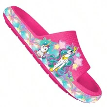 Cloud Flip Flops For Girls, Comfortable And Lightweight Cartoon Sandal - Rusty Rose - View 3