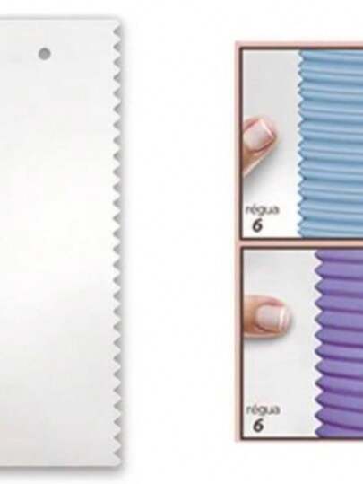 Régua Espátula Decorativa P/ Bolos Mod. 06 - Injetemp