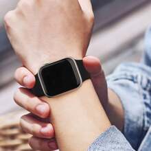 4 pièces Bracelets compatibles, Bracelet de sport en silicone souple pour Apple Watch Series Ultra/Ultra 2, 10/9/8/7/6/5/4/3/2/1 SE, 38mm/40mm/41mm/42mm/44mm/45mm/46mm/49mm, Convient pour les hommes et les femmes - Multicolore - Voir 10