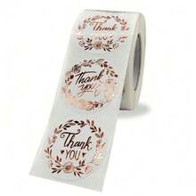 1 Cuộn Của 500 cái Cảm ơn Hình dán , Creative Qủa tặng Nhãn , Đối với Phong kín Qủa tặng , Thủ công , Phong thư , Đồ trang trí Và Thiết yếu Đối với Tặng quà , Keo dán Thủ công Nhãn , 1inch/2.5CM - Rượu sâm banh - Xem 4