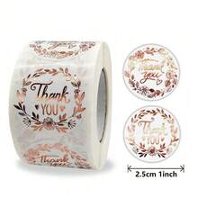 1 Cuộn Của 500 cái Cảm ơn Hình dán , Creative Qủa tặng Nhãn , Đối với Phong kín Qủa tặng , Thủ công , Phong thư , Đồ trang trí Và Thiết yếu Đối với Tặng quà , Keo dán Thủ công Nhãn , 1inch/2.5CM - Rượu sâm banh - Xem 6