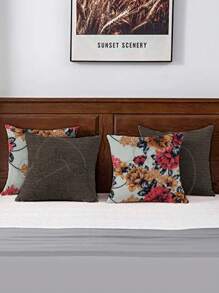 Capa de Almofadas 4 pçs Estampadas 0,45 x 0,45 - 2FV/2TB - Visão 4