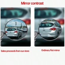 360° Rotating Rearview Mirror, Bicycle Rearview Mirror, Mountain Bike Reflector, Road Bike Foldable Convex Mirror, Cycling Accessories - Black - View 5