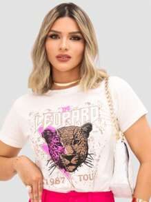 Women T-Shirts - Màu Hồng Tươi - Xem 1
