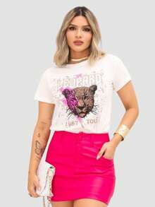 Women T-Shirts - Màu Hồng Tươi - Xem 5