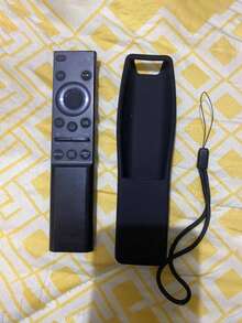 1 件通用遙控器矽膠保護套,彩虹夜光,加厚防摔保護套 - 黑色 - 查看 5