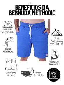Shorts De Moletom Masculino Lutador de Karatê Bermuda Academia Com Bolsos