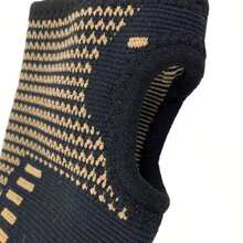 1 件铜腕套，透气弹性支撑支架，适用于肌腱炎、关节炎、腕管，非常适合运动、健身、打字健身房腕带配件 - 黑色 - 查看 6