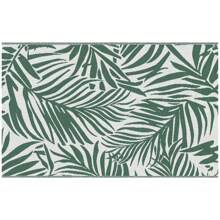 Outsunny Tapis d'extérieur réversible motif feuilles vertes tropical - polypropylène haute densité 310 g/m² - dim. 152L x 243l cm vert