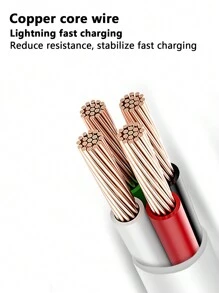 Cable De Datos De Carga Super Rápida De 6a Con Cabezal De Carga Rápida De 120 W Para Oppo, Huawei, Honor, Cargador De Teléfono Móvil De Interfaz Tipo-c - Blanco - Ver 3