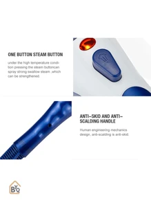 BYQ Máquina De Vapor Vertical Para Planchado De Ropa, Plancha De Vapor - Azul - Ver 7