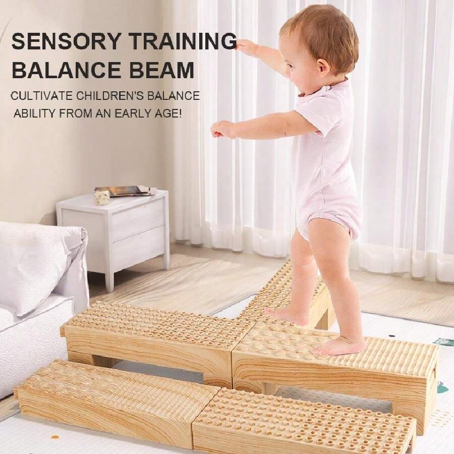 Wooden Balance Beam Stepping Stones - Montessori Toy Australia | Ubuy