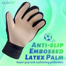 Sportout Goalkeeper Gloves, Soccer Gloves With Double Wrist Protection And Non-Slip Wear Resistant Latex Material To Give Protection To Prevent Injuries