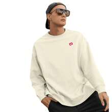 Men Hoodie & Sweatshirt Co-Ords - 粉色 - 查看 3