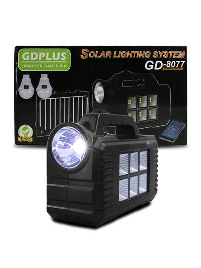 Playbox Electronics Systema De Emergencia Linterna Cargador Con Panel Solar | Moda de Mujer | SHEIN México