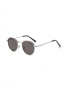 1pc Classic Round Metal Frame Sunglasses For Sun Protection - Multicolor - View 2