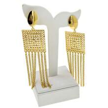 5入組多層手工頸鍊套裝,沙烏地阿拉伯24k金迪拜非洲新娘頸鍊耳環戒指手鐲,女士派對珠寶禮物,適用於母親和朋友 - 金黃色 - 查看 7