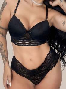 Women Sexy Lingerie Sets - màu đen - Xem 5