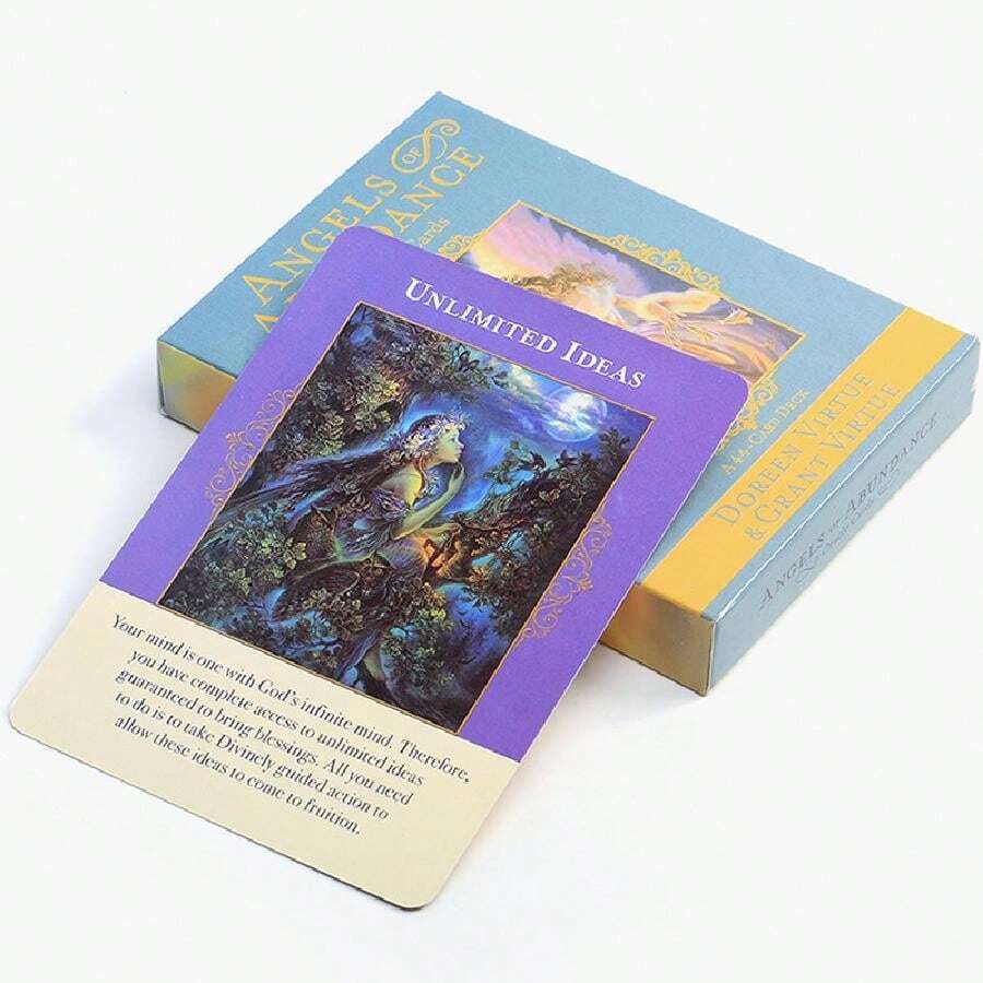 Angels Of Abundance Oracle Cards For Wealth,Angel Number Oracle Cards,Witch Runes,Oracle Cards Spiritual - Photo Color - View 1