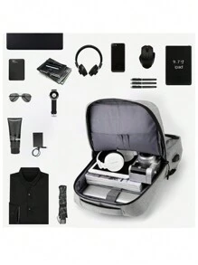 Men Functional Backpacks - màu đen - Xem 4