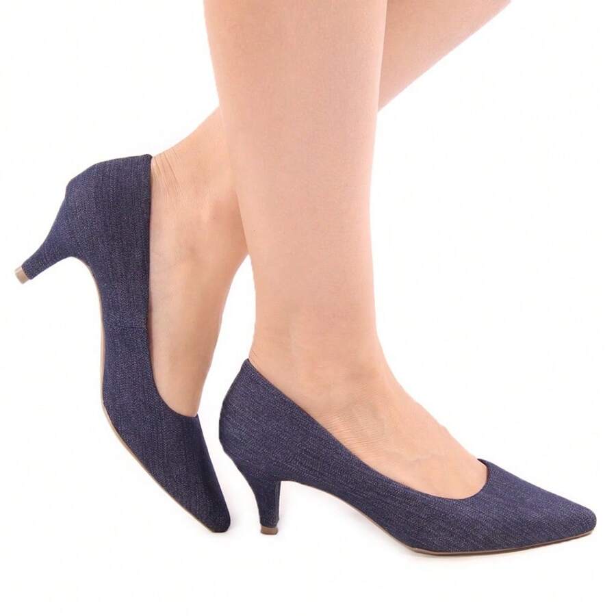 Women Heeled Sandals - 藏蓝色 - 查看 1