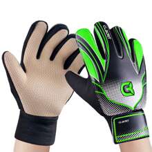 Sportout Goalkeeper Gloves, Soccer Gloves With Double Wrist Protection And Non-Slip Wear Resistant Latex Material To Give Protection To Prevent Injuries