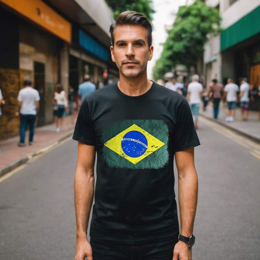 Men T-Shirts - 黑色 - 查看 1