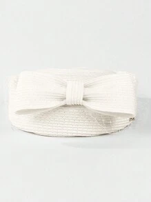 HIMESPORT 2025 Women's Straw Beret Fascinator Hat With Veil & Mesh Detailing - Pillbox Derby Tea Party, Wedding Bride Cocktail Fedora Cap