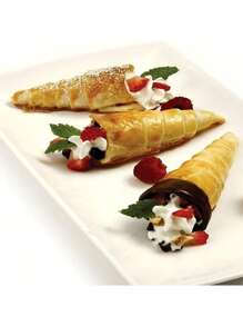 12pcs/Set Stainless Steel Conical Ice Cream Cone Mold/Horn Bread Baking Mold - Silver - View 4