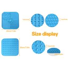 1pc Large Pet Dog & Cat Suction Cup Lick Mat, Peanut Butter Licking Plate, Anxiety Relief Licking Pad For Dogs, Bathing Therapy Mat For Dogs, Boredom Buster Toy