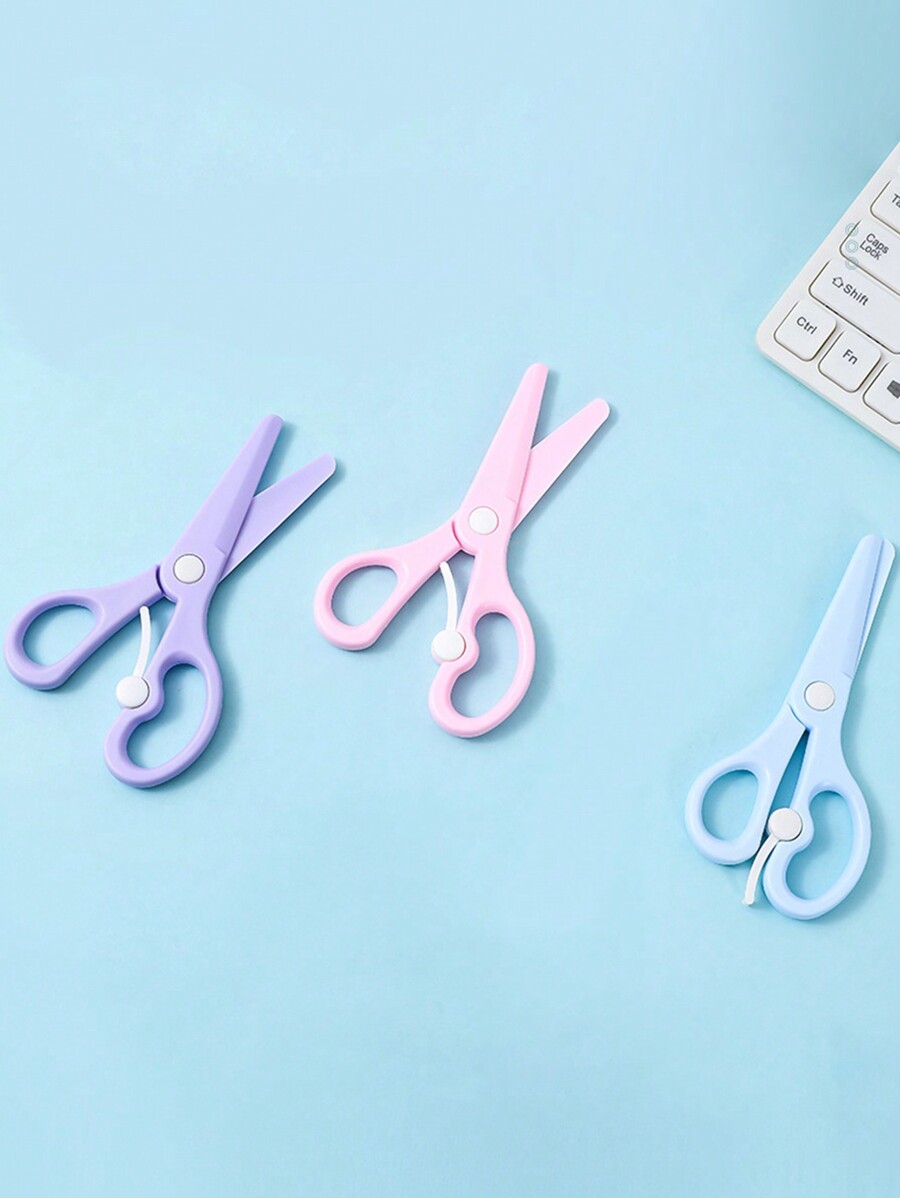 1pc Diy Handheld Scissors Without Hurting Your Hands, Round-Tip ...