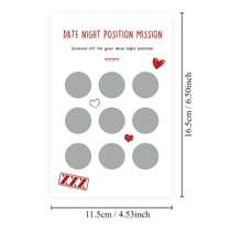 Naughty Scratch Off Sex Position Birthday Card For Boyfriend, Funny Valentine's Day Card, Cheeky Dating Card For Him Her, Adult Sex Game Card