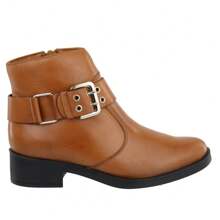 Women Ankle Boots & Booties - 駝色 - 查看 3