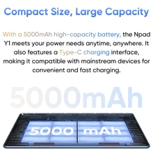 N-One NPad Y1 Android 14 Tablet / CPU RK3562 2.0Ghz /8GB(4+4)RAM+64GB Rom/ 10.1" 1280*800 Screen / 5G WIFI/ 5000mah / Type-C / 2MP+5MP Camera/ With Free Leather Case, Keyboard, Type-C Cable (No Adapter)