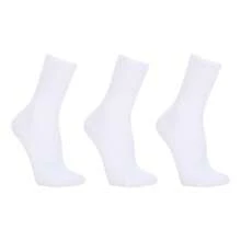 Kit c/ 3 pares Trifil cano longo esportiva algodão cano alto Ref.: 6313 - Branco - Visão 3