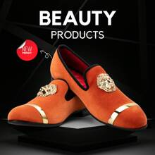 Men's Rhinestone Sparkling Suede Dress Shoes Loafer Classic Designer Moccasins - trái cam - Xem 4