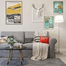 1 Miếng Retro Dấu hiệu thiếc - Nhỏ bé Đồ đạc - Kim loại Dấu hiệu Hoa Sân vườn Trang trí Nhà nông Quốc gia Nhà  Trang trí , 8x12in - Nhiều màu1 - Xem 2