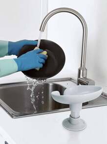 2入組具吸盤家用肥皂盤,創意排水肥皂盒,無需鑽孔,適用於學生宿舍和浴室,隨機顏色