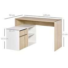 HOMCOM Home Office Desks - Beige - View 3