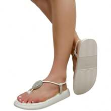 Women Flat Sandals - 白色 - 查看 4