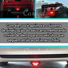 Luz De Freio Brake Light Triangular Modelo Formula F.1 Pisca Para choque
