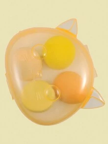 Set Of 4 Makeup Sponges, Includes Cat-Shaped Case, 4 Colors Available. - 黃色 - 查看 3