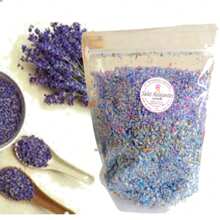 Bio Beauty and Health Sales aromáticas Relajantes spa pedicura sales Lavanda 1kg - Lila Púrpura - Ver 1