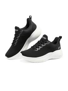 Skechers Women Casual Sports Shoes Lightweight Soft Running Shoes Black117551-BLK
