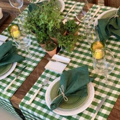 Kit 02 Caminhos de Mesa 140cm x 40cm Várias Estampas Decoração Cozinha