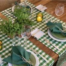 Kitchen Table Runners - グリーン - チェックする 4