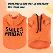 1 Miếng trái cam Thú cưng Áo khoác cho chó Áo khoác Với Hoodie Quần áo con chó con Đối với Trung bình nhỏ Chó Quần áo Với Lực kéo - trái cam - Xem 3